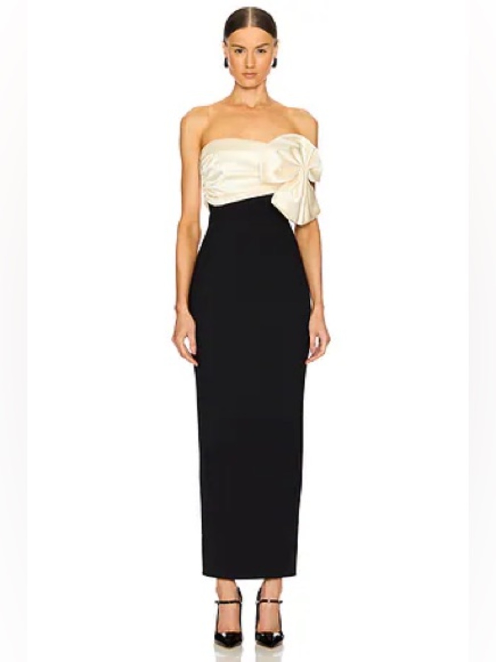 Ronny Kobo Kane Dress in Black & Ivory